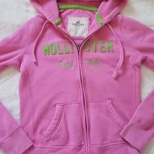 Pink and Green Holister Sweater